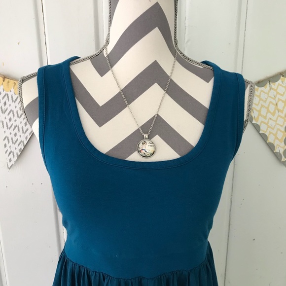 Just Read Silver Cabochon Fashion Necklace - Picture 5 of 5